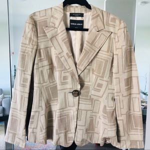 Vintage Nude Printed Giorgio Armani Blazer